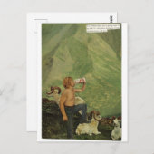 Melk man - briefkaart (Voorkant / Achterkant)