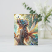 Melk met vlinders briefkaart (Staand voorkant)