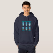 Melk Mustaches Hoodie (Voorkant volledig)