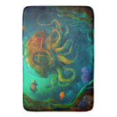 Melk onder het Zee Kunst Illustratie Steampunk Badmat (Voorkant Verticaal)