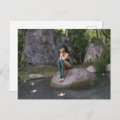 Melk op het Briefkaart van de Enchanted Pond (Voorkant / Achterkant)