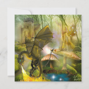 Melk op paddenstoel en Fantasy Dragon