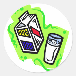 Melk Ronde Sticker