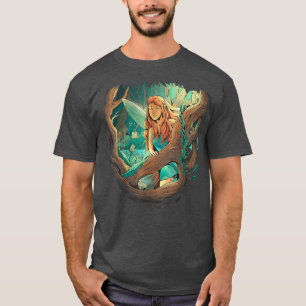 Melk van de fairycore-bossen met esthetische kledi t-shirt