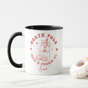 Melk van de Noordpool en koekje Co. Santa Claus ko Mok