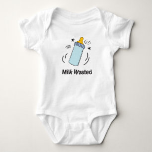 Melk verspild met baby-afbeelding romper