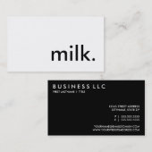 melk. visitekaartje (Voorkant / Achterkant)