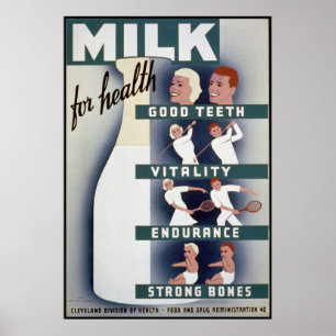 Melk voor de gezondheid poster