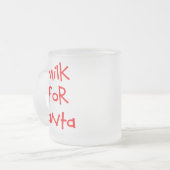 Melk voor kerstMok Matglas Koffiemok (Voorkant links)