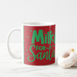 Melk voor Santa Holiday Red & Green Christmas Koffiemok