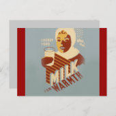 Melk voor Warmth Briefkaart (Voorkant / Achterkant)