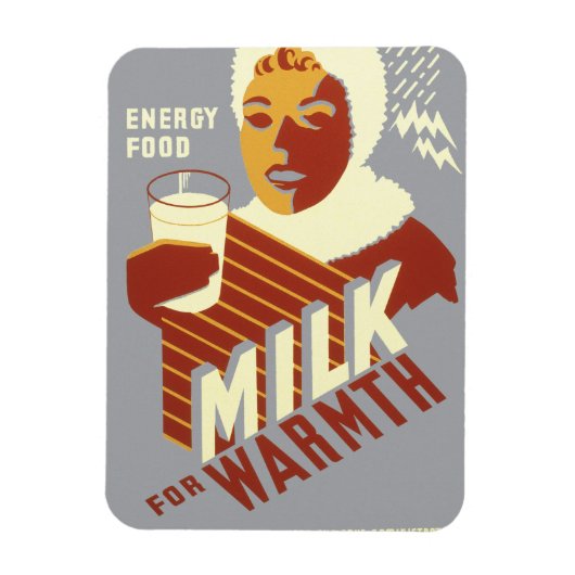 Melk voor Warmth Magneet (Verticaal)