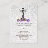 *~* Melkachtig Mierachtig Amethyst Jewels Square Visitekaartje (Achterkant)