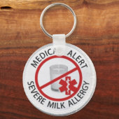 Melkallergie Sleutelhanger (Voorkant)