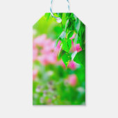 Melkblad tulpbloemen aanpasbaar cadeaulabel (Voorkant)