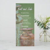 Melkblikken  Metaal Rustisch Antiek Monogram Menu (Staand voorkant)