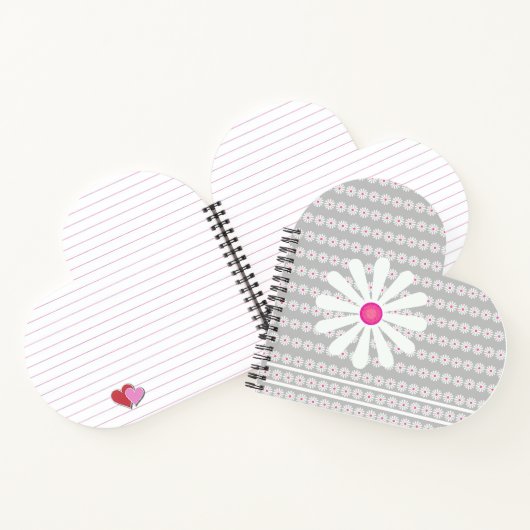  melkbloemen hart notitieboek (Binnen)