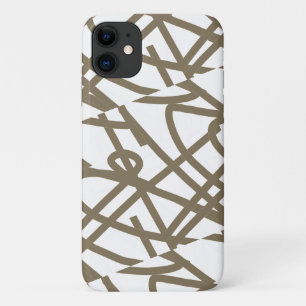 Melkchocolade Abstract Art iPhone 11 Hoesje