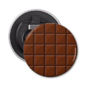 Melkchocolade Button Flesopener (Voorkant)