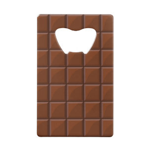 Melkchocolade Kredietkaart Flessenopener