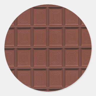 Melkchocolade Ronde Sticker