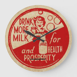  melkfles grote klok