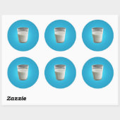 Melkglas Ronde Sticker (Vel)