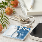 Melkglas Sleutelhanger (Voorkant Rechts)