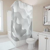 Melkgolven Douchegordijn (In situ)