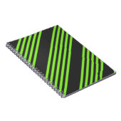 Melkgroen en houtskool met vijf strepen notitieboek (Rechterzijde)