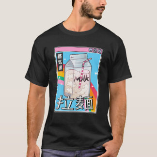 Melkkarton Regenboog Japan Style 80S Otaku Vaporwa T-shirt