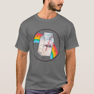 Melkkarton Regenboog Japan Style Otaku 80S Vaporwa T-shirt