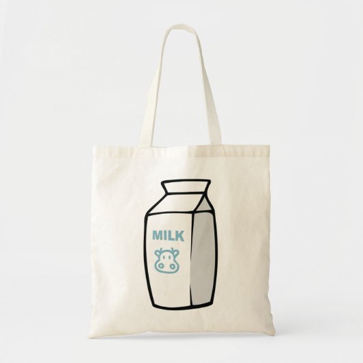 Melkkartonnen Canvas tas (Voorkant)
