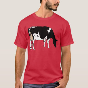 Melkkoe, Holstein, Zwart en Wit, Originele Tekenin T-shirt