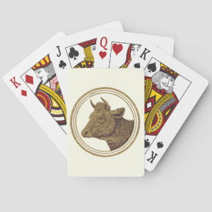 Melkkoe (Melk Koe) Eenvoudig te Bewerken Achtergro Pokerkaarten