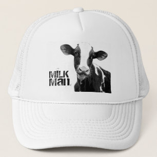 Melkkoe - Zwarte en witte zuivelkalf Trucker Pet