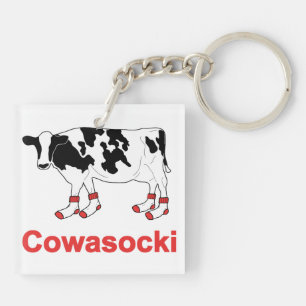 Melkkoeien in sokjes - Cowasocki Cow A Socky Sleutelhanger