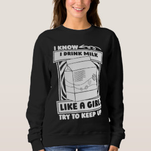 Melkmeisje Boerderij Dairy Farmer Farming Koe Melk Trui