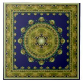 Melkoosterend fractaal omhuld patroon tegeltje