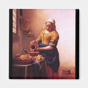 Melkpoeder van Johannes Vermeer Magneet