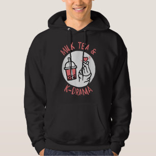 Melkthee en K-Drama favoriete genre en Drink Hoodie