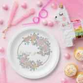 Melktuinelegant van rozen bloemklasse papieren bordje (Feest)