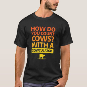 Melkveehouderij voor een koeboer t-shirt