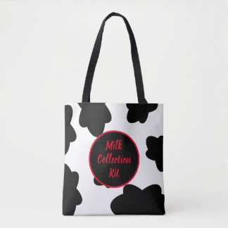 “Melkverzamelingsset” koeienprint boodschappentas Draagtas