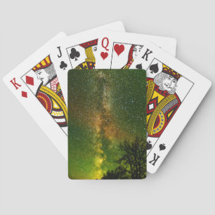 Melkweg & Aurora Borealis Ontario Canada Pokerkaarten