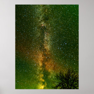 Melkweg & Aurora Borealis Ontario Canada Poster