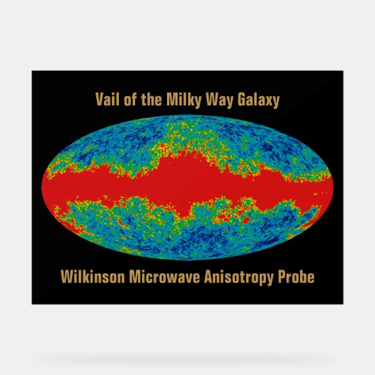 Melkweg Galaxy Veil Over WMAP Universe Acryl Bord (Voorkant)