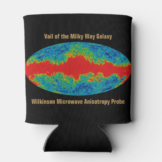 Melkweg Galaxy Veil Over WMAP Universe Blikjeskoeler (Achterkant)