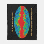 Melkweg Galaxy Veil Over WMAP Universe Fleece Deken (Voorkant)