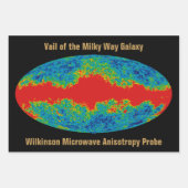 Melkweg Galaxy Veil Over WMAP Universe Inpakpapier Vel (Voorkant)